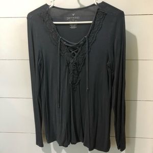 American Eagle Lace Top